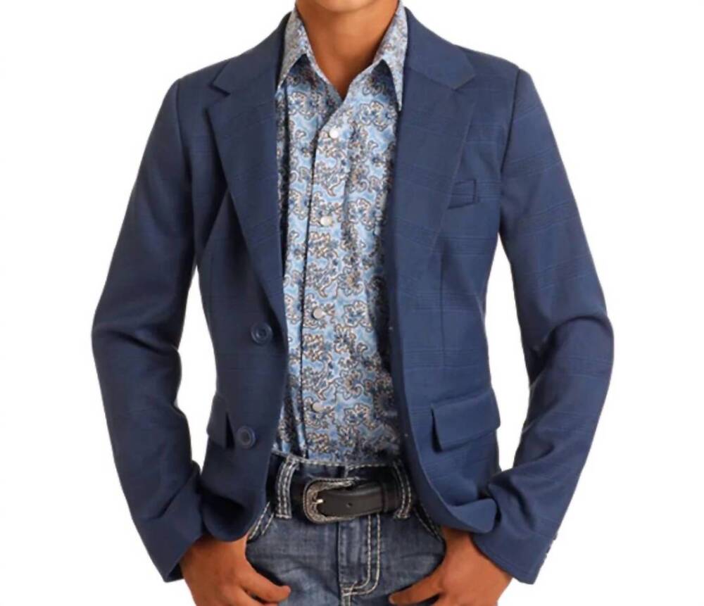 NEW PANHANDLE boys sports coat in navy